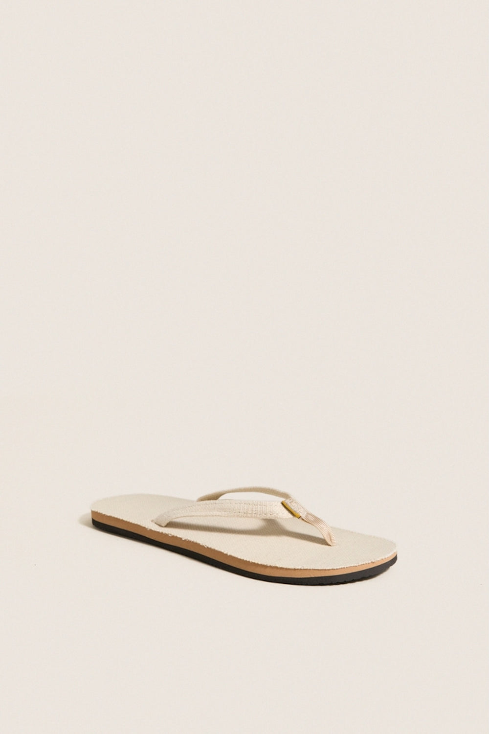 Natural Hemp Single Layer Flip flops