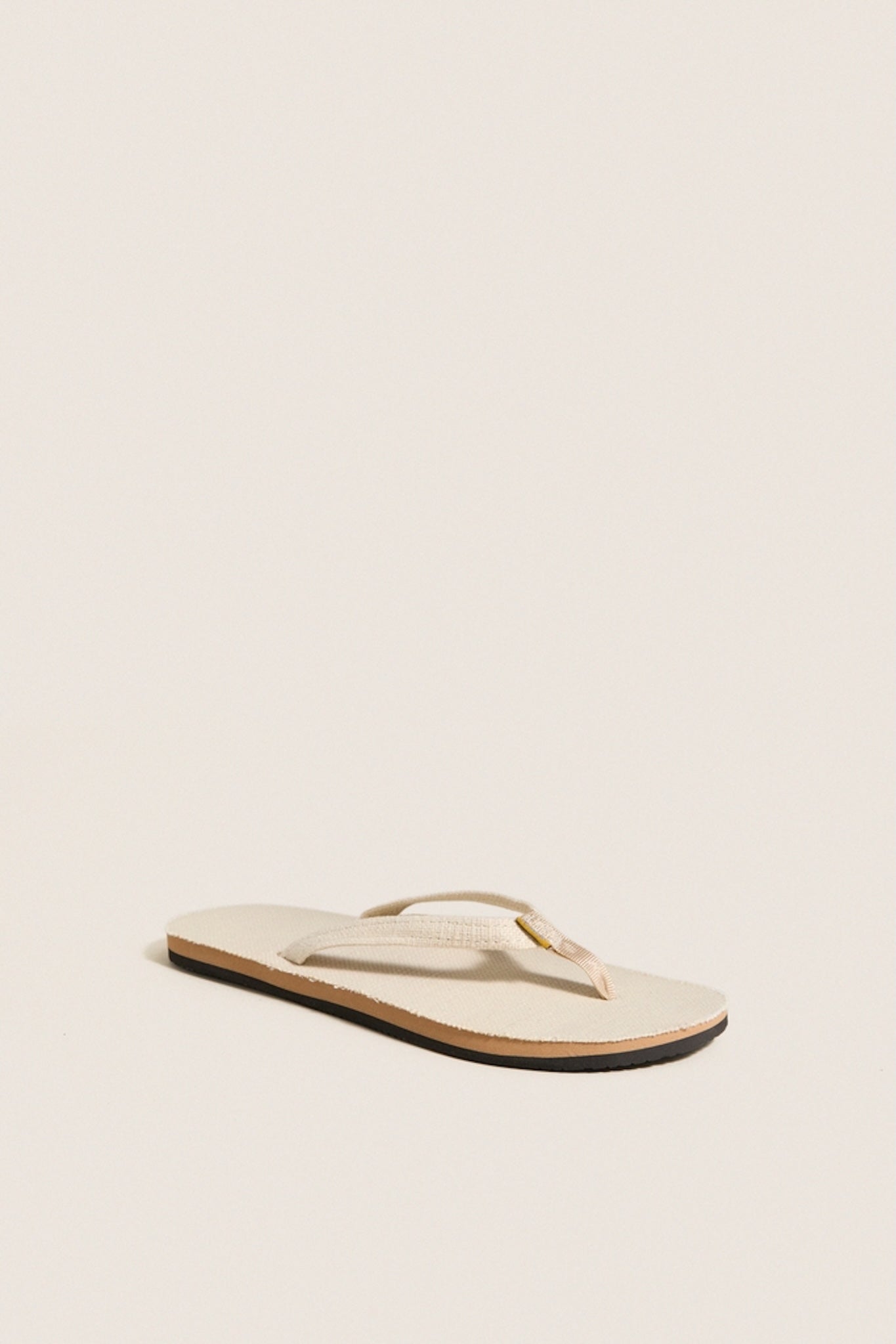 Natural Hemp Single Layer Flip flops