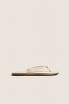 Natural Hemp Single Layer Flip flops
