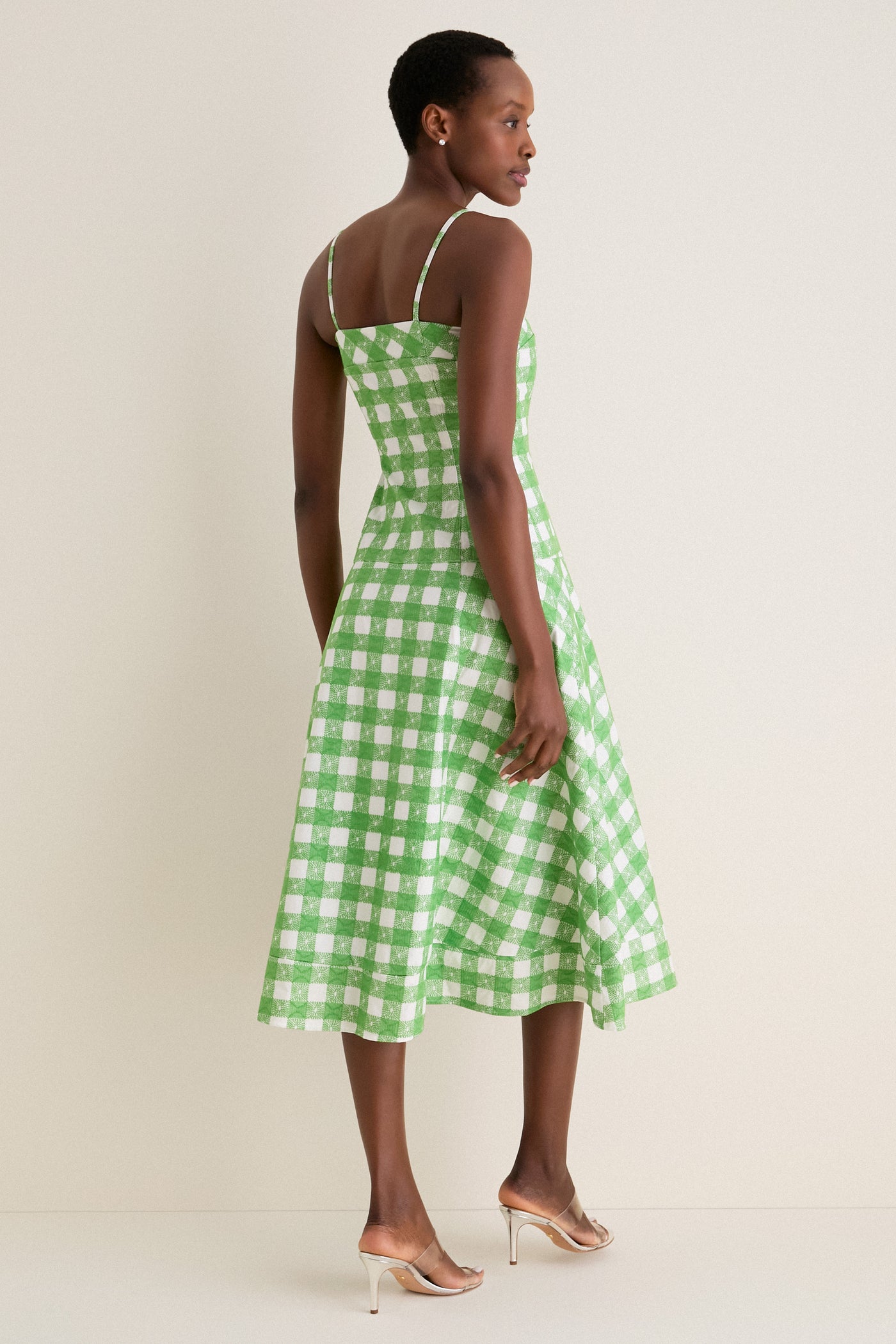 Rosie Assoulin Grass Green Drop Me a Note Dress Grass Green / 2