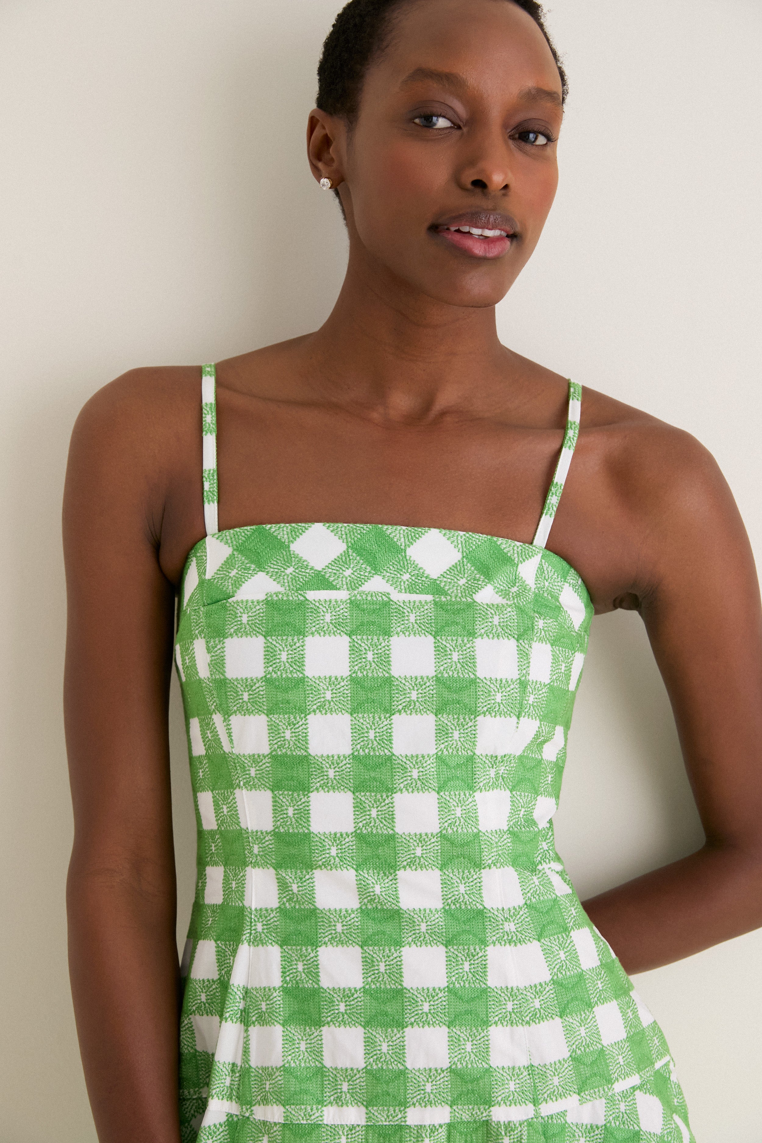 Grass Green Drop Me a Note Dress | Rosie Assoulin