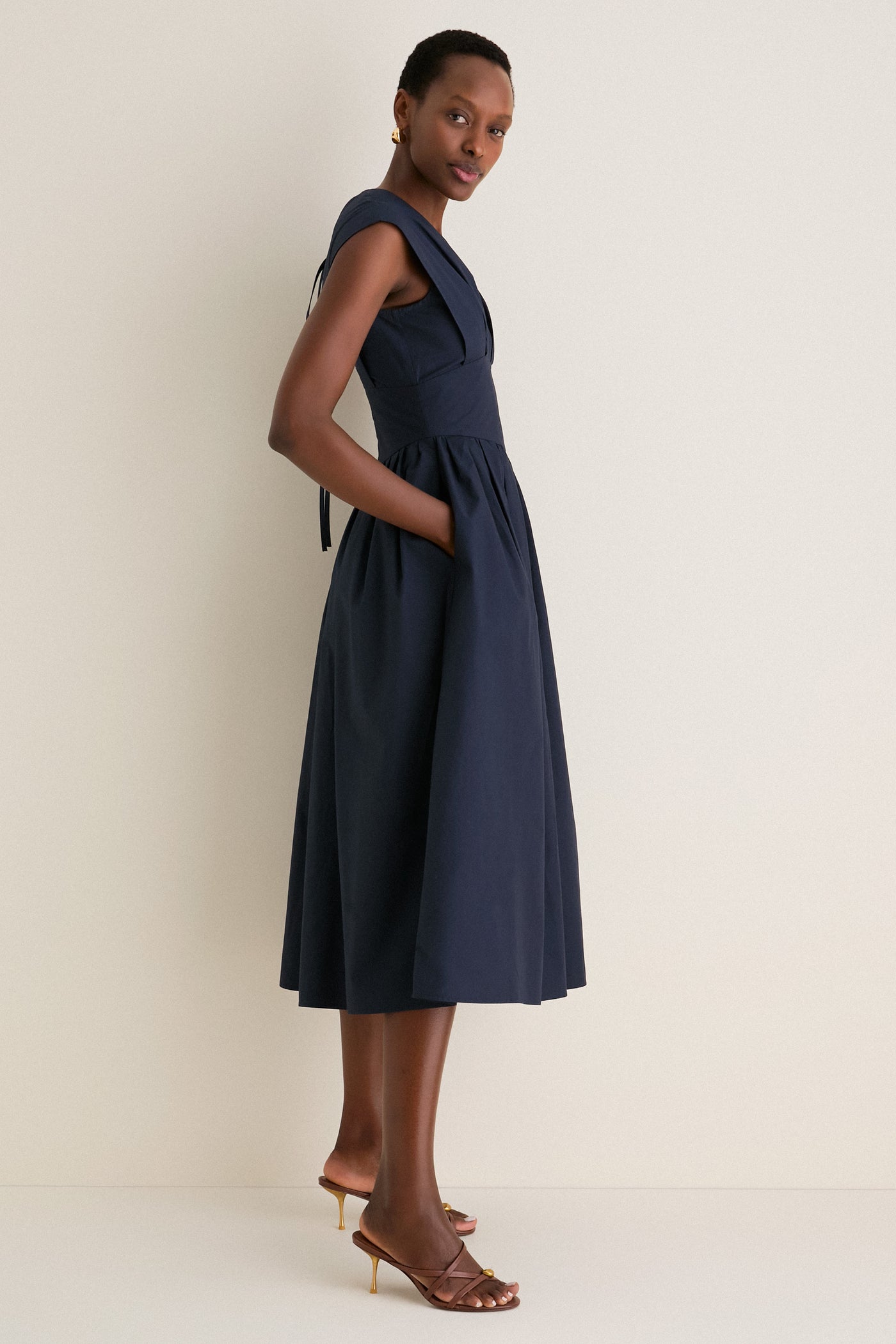 rosie assoulin jacquard midi dress Artichoke Dress w/ Belt in Clementine Jacquard Rosie Assoulin