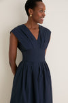 Navy In Full Bloom Dress