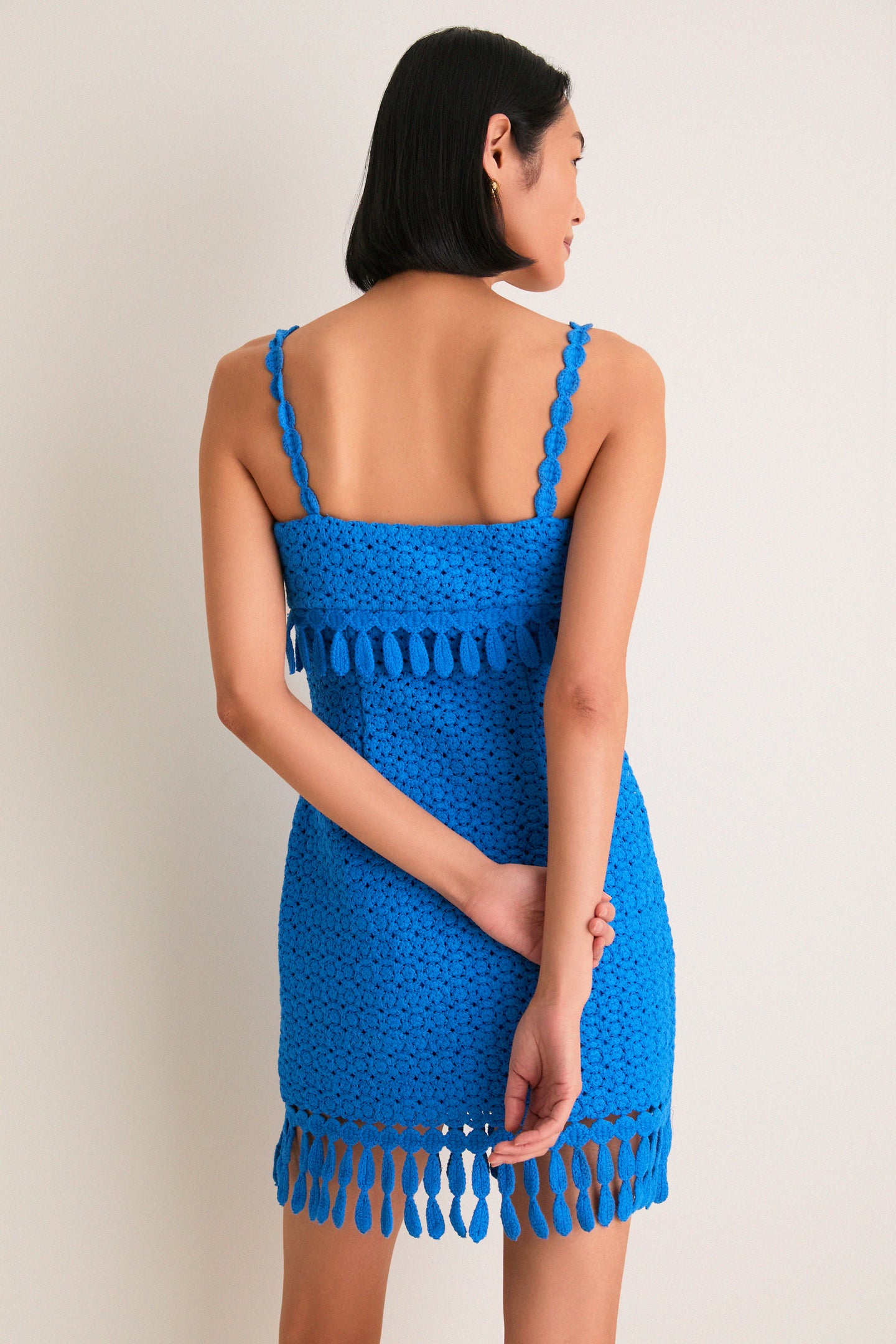 Cornflower Crochet Caitriona Mini Dress