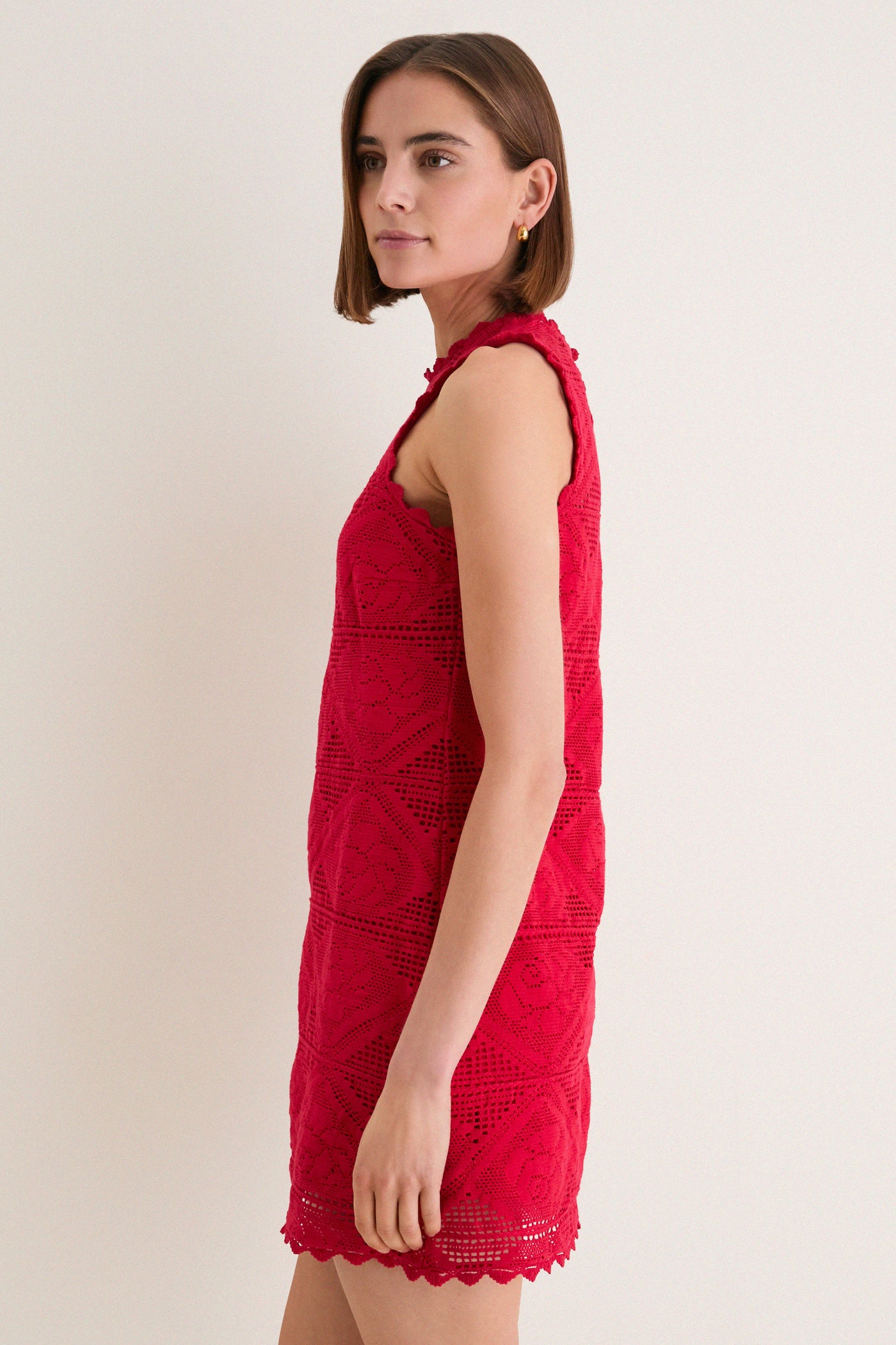 Saylor Tango Red Irene Mini Dress Tango Red / S Saylor Tango Red Irene Mini Dress Tango Red / S