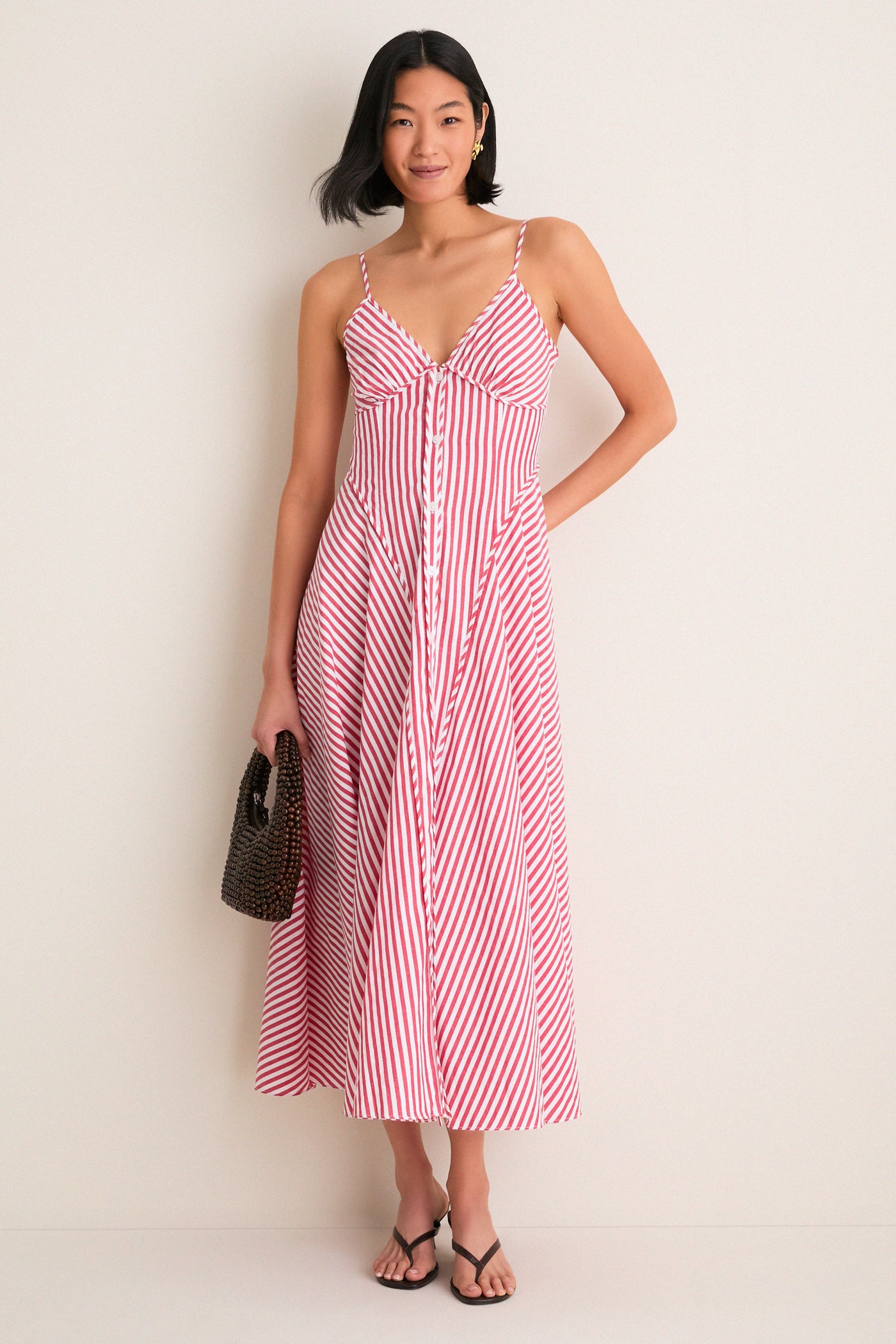 Saylor Arabella Dress | Red/Stripe | Size S Saylor Arabella Dress | Red/Stripe | Size S
