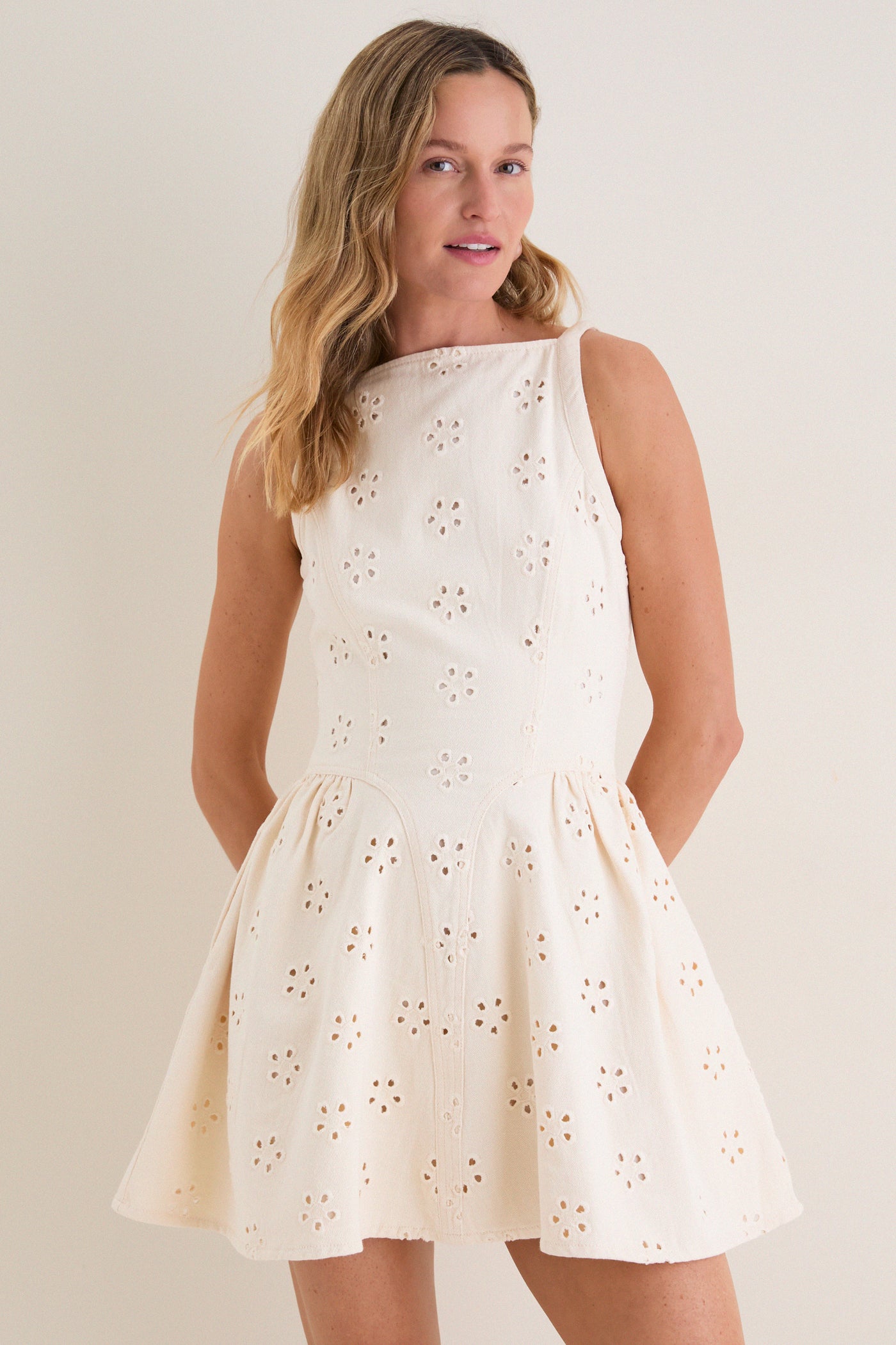 Saylor Creme May Mini Dress Creme / XS