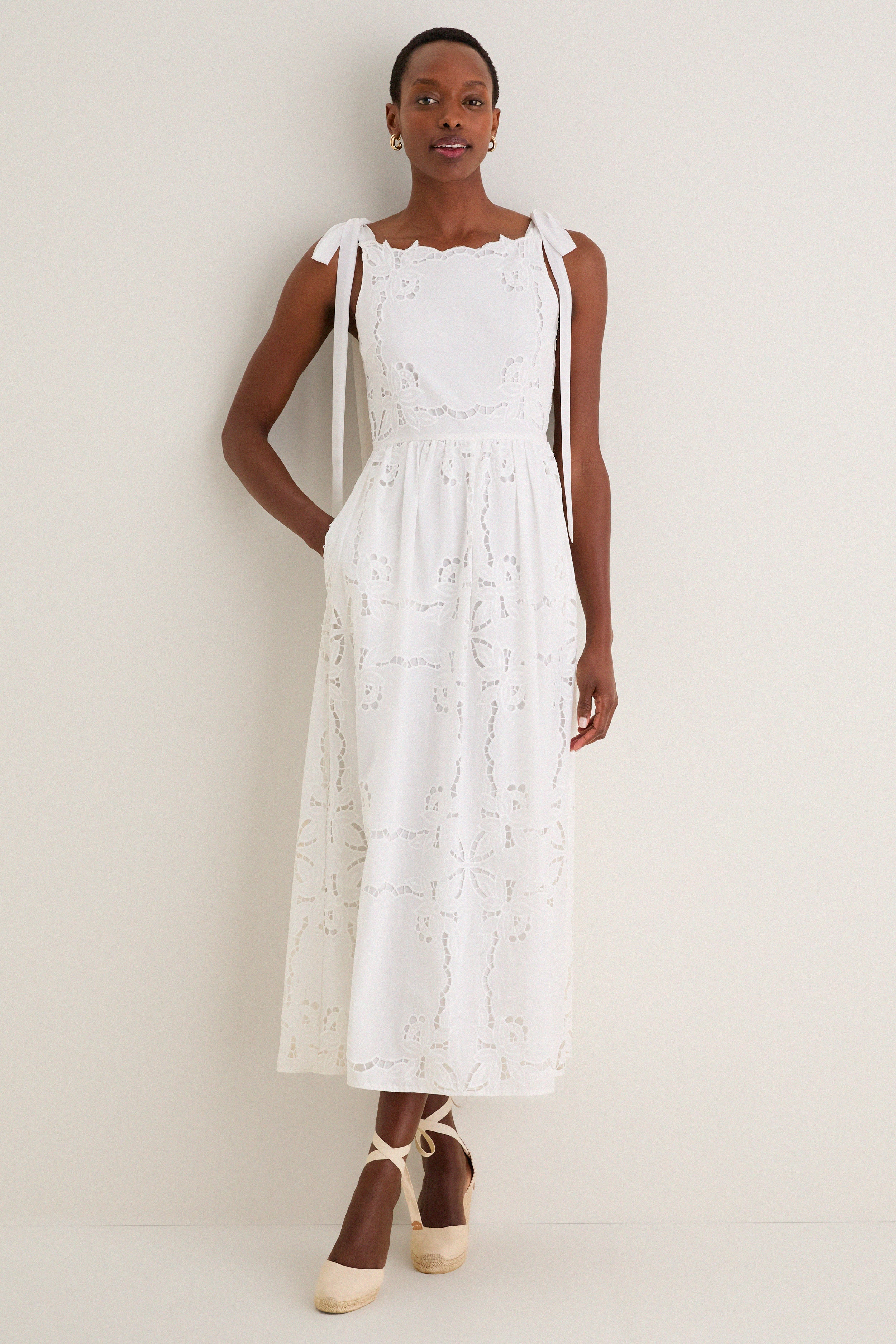 White April Midi Dress