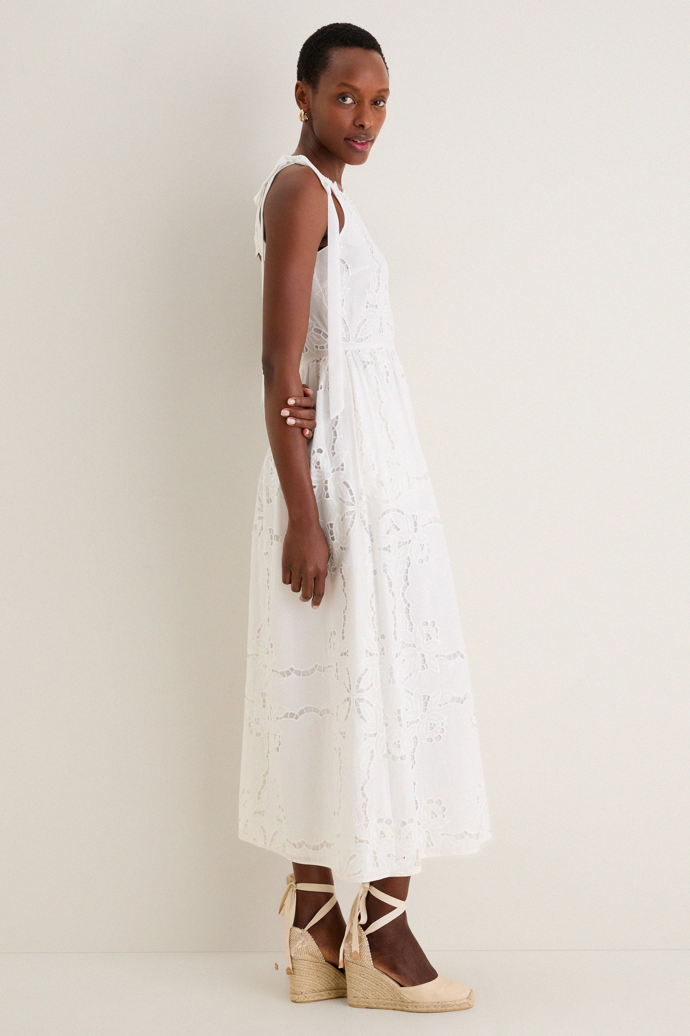 White April Midi Dress | Saylor White April Midi Dress | Saylor