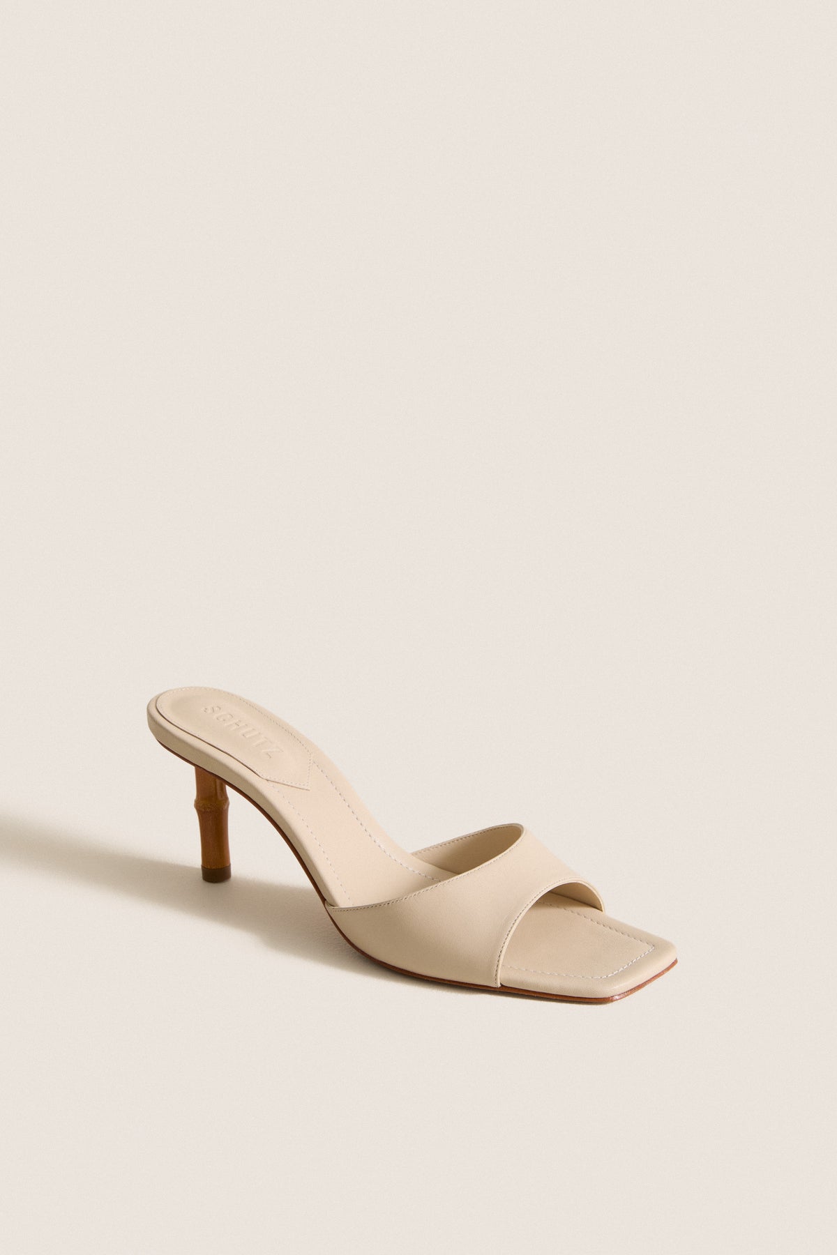 Egg Shell Leena Bamboo Heels