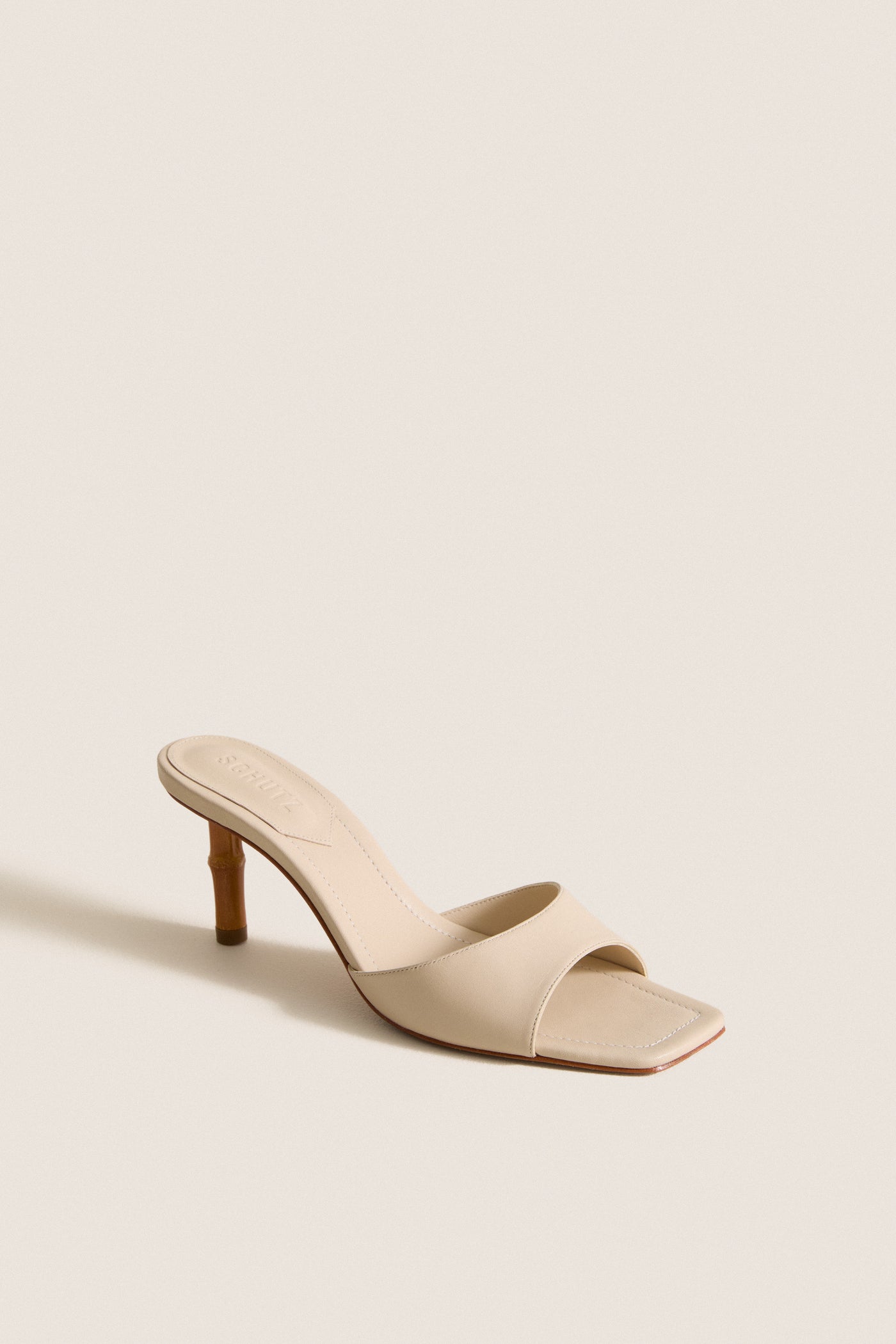 Egg Shell Leena Bamboo Heels