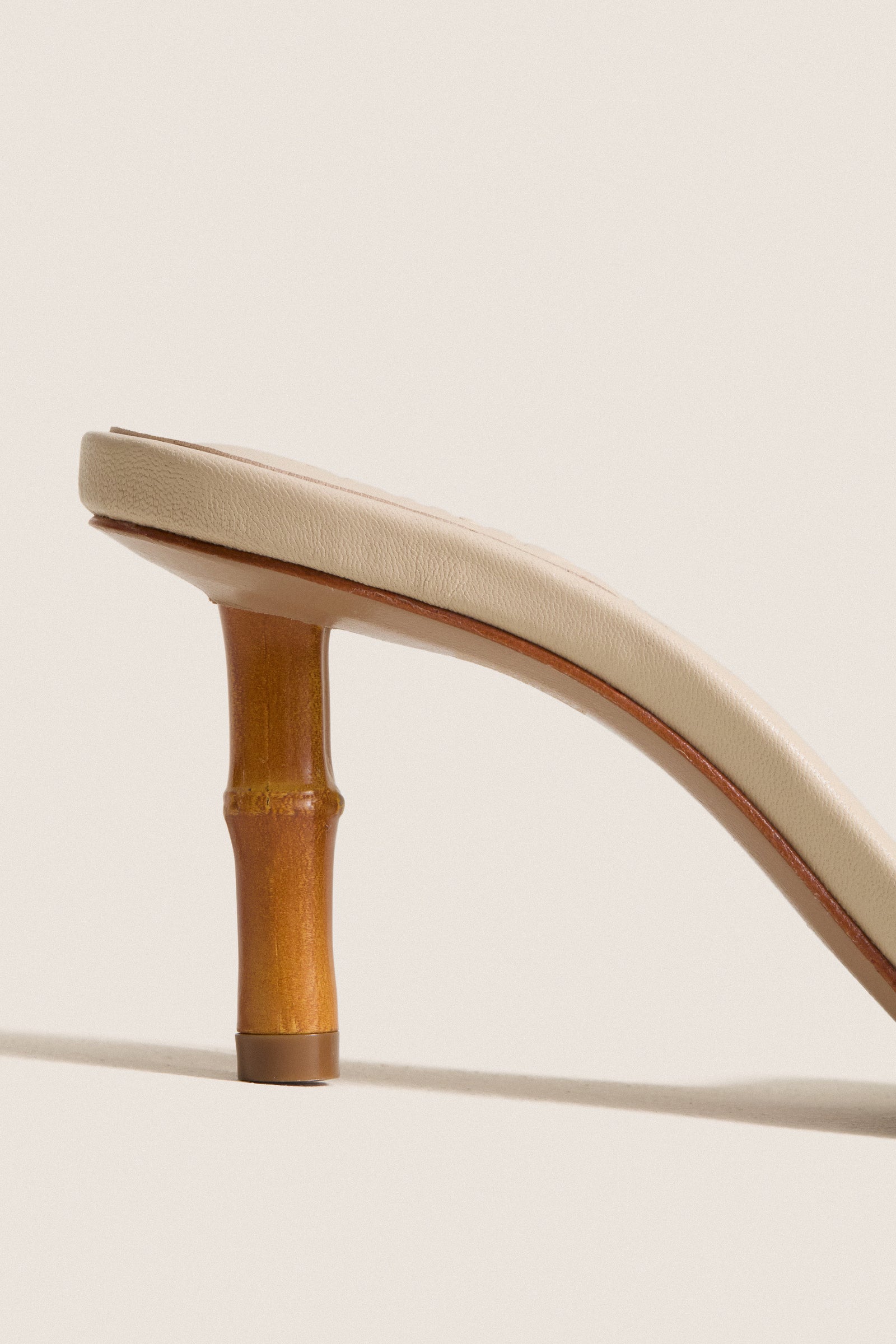 Egg Shell Leena Bamboo Heels