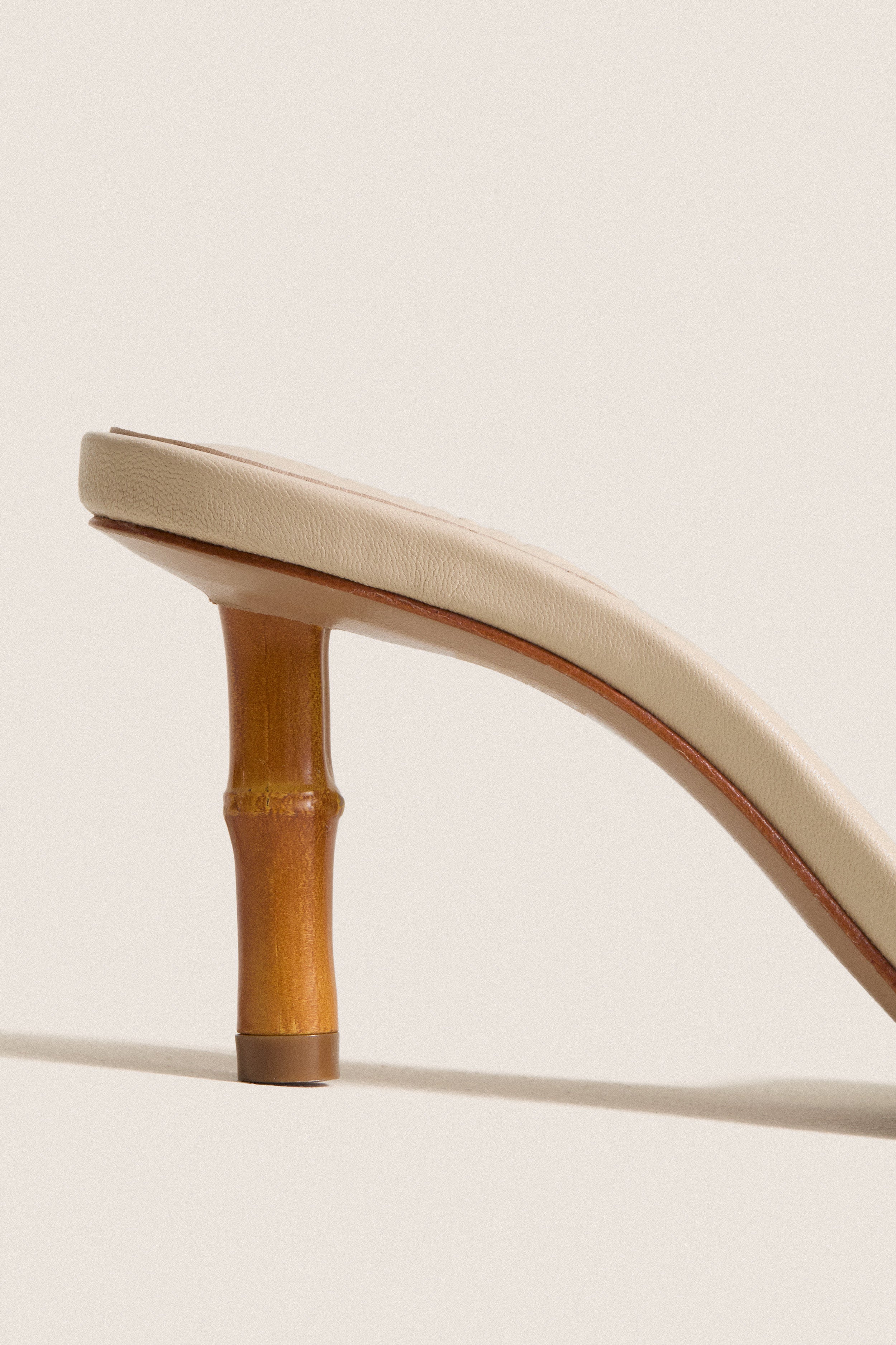 Egg Shell Leena Bamboo Heels