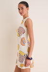 Vibrant Shell Axon Sleeveless Mini Dress