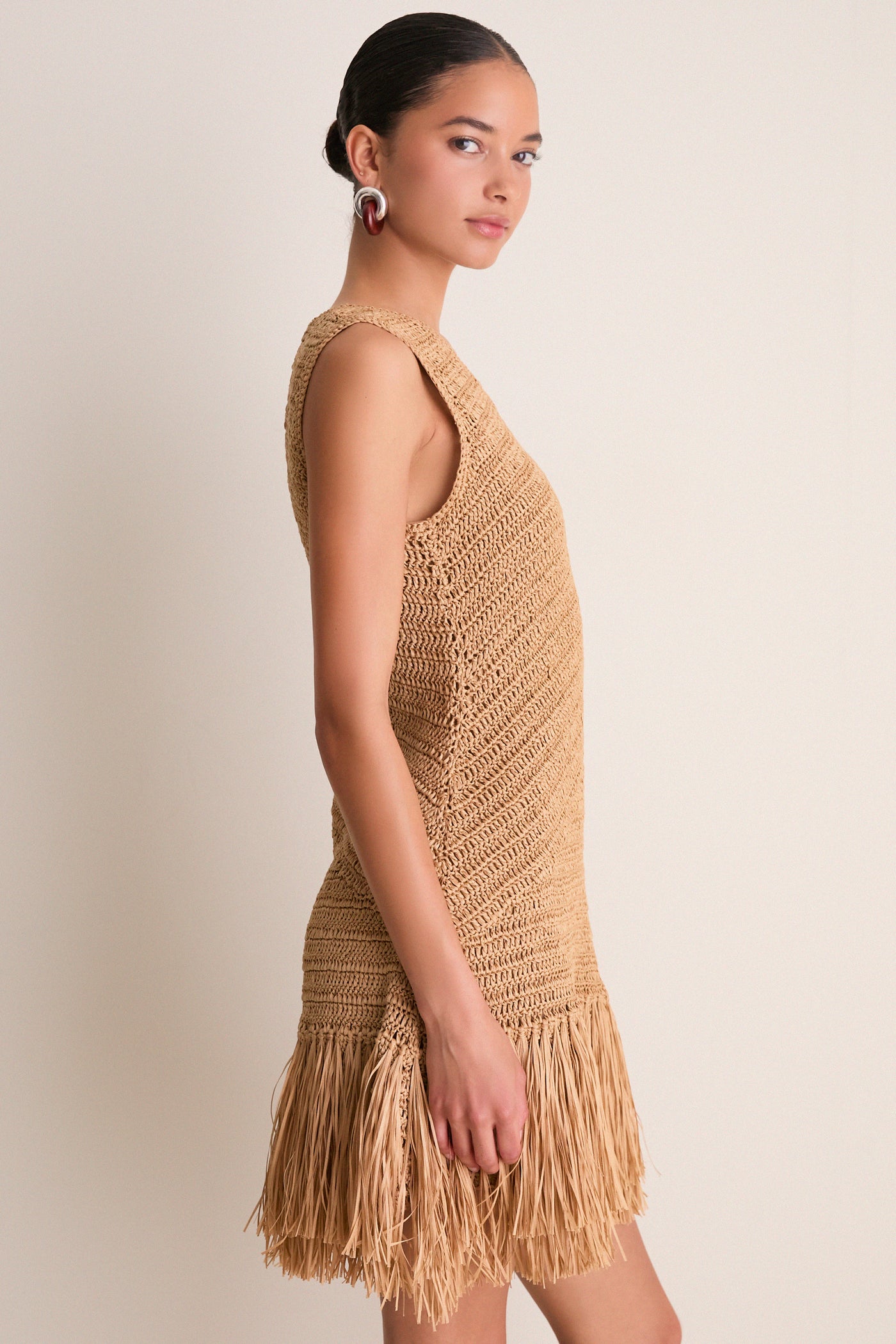 SIMONMILLER Mira Crochet Mini Dress in Natural XS / Natural SIMONMILLER Mira Crochet Mini Dress in Natural XS / Natural