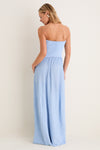 Blue Lagoon Strapless Soglio Maxi Dress