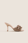 Golden Crochet Lotus Slide 85 Heels