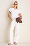 Pink Marshmallow Bareitall Shine Mules