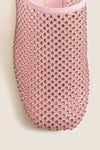 Pink Marshmallow Bareitall Shine Mules