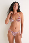 Red Ochre Stripe Gia Triangle Top