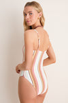 Sand Dune Stripe Jenna One Piece