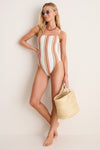 Sand Dune Stripe Jenna One Piece