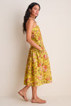 Yellow Kitty Midi Dress