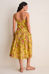 Yellow Kitty Midi Dress