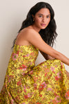 Yellow Kitty Midi Dress