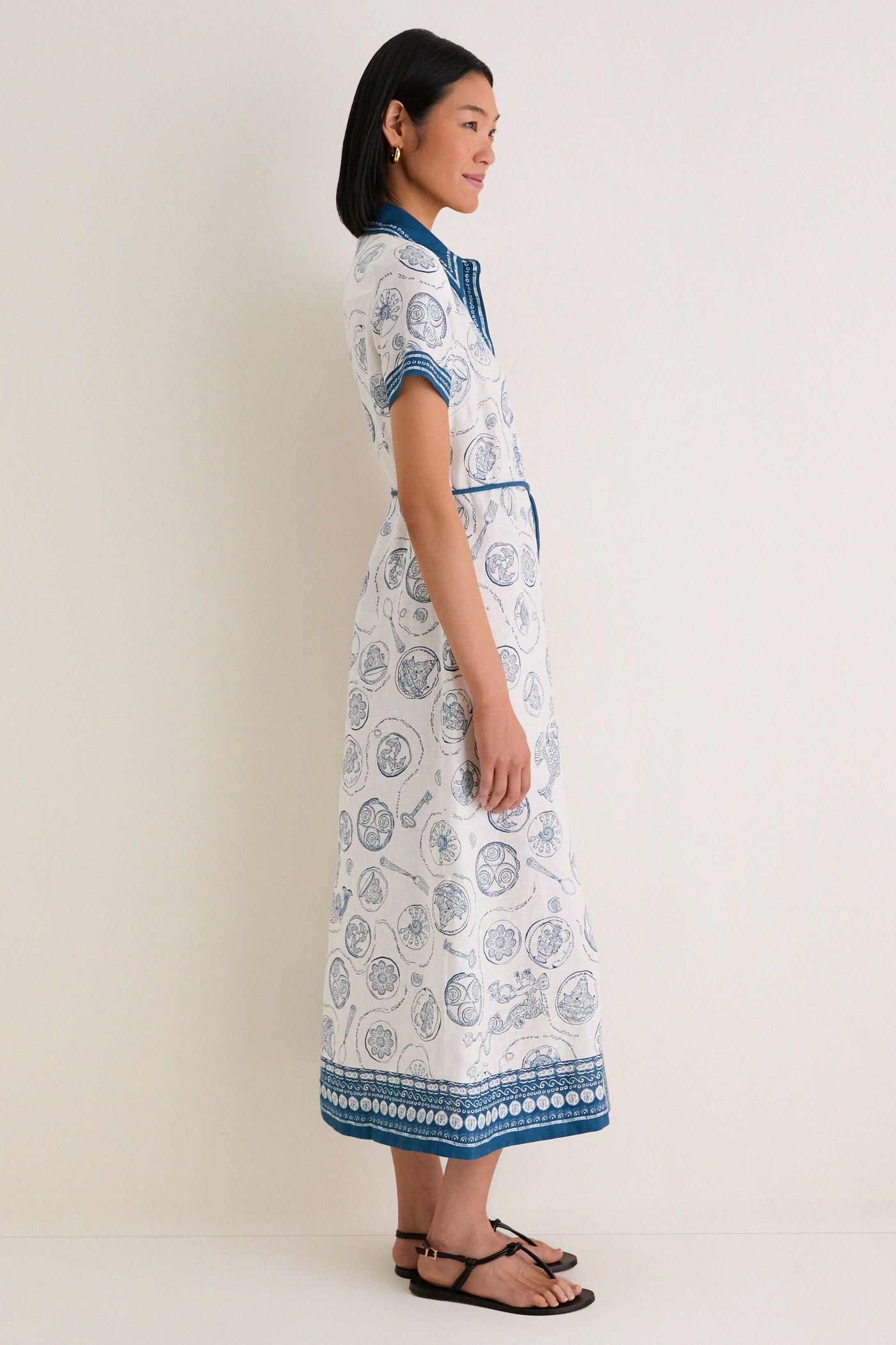 Ivory Lucky Shirt Dress