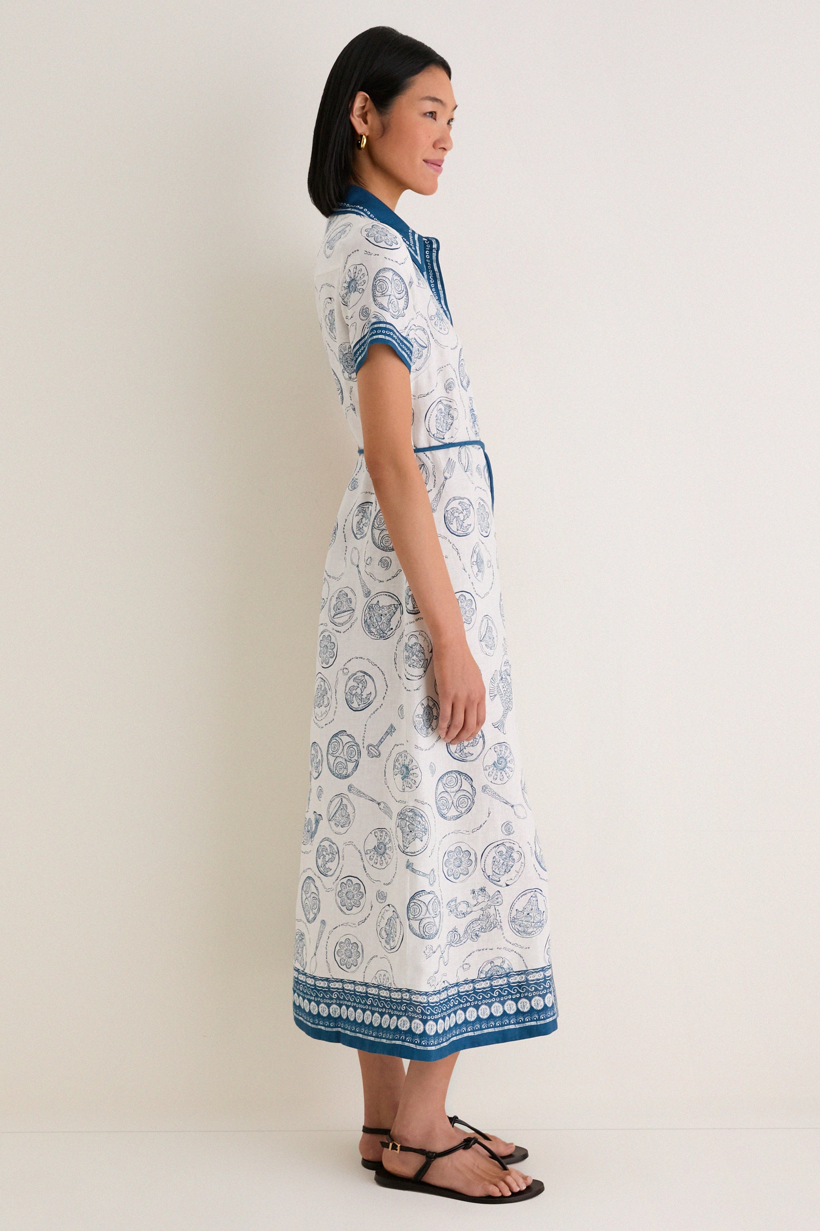 Ivory Lucky Shirt Dress