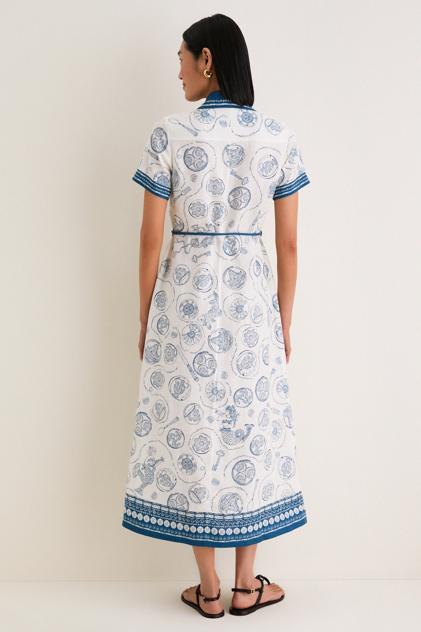Ivory Lucky Shirt Dress