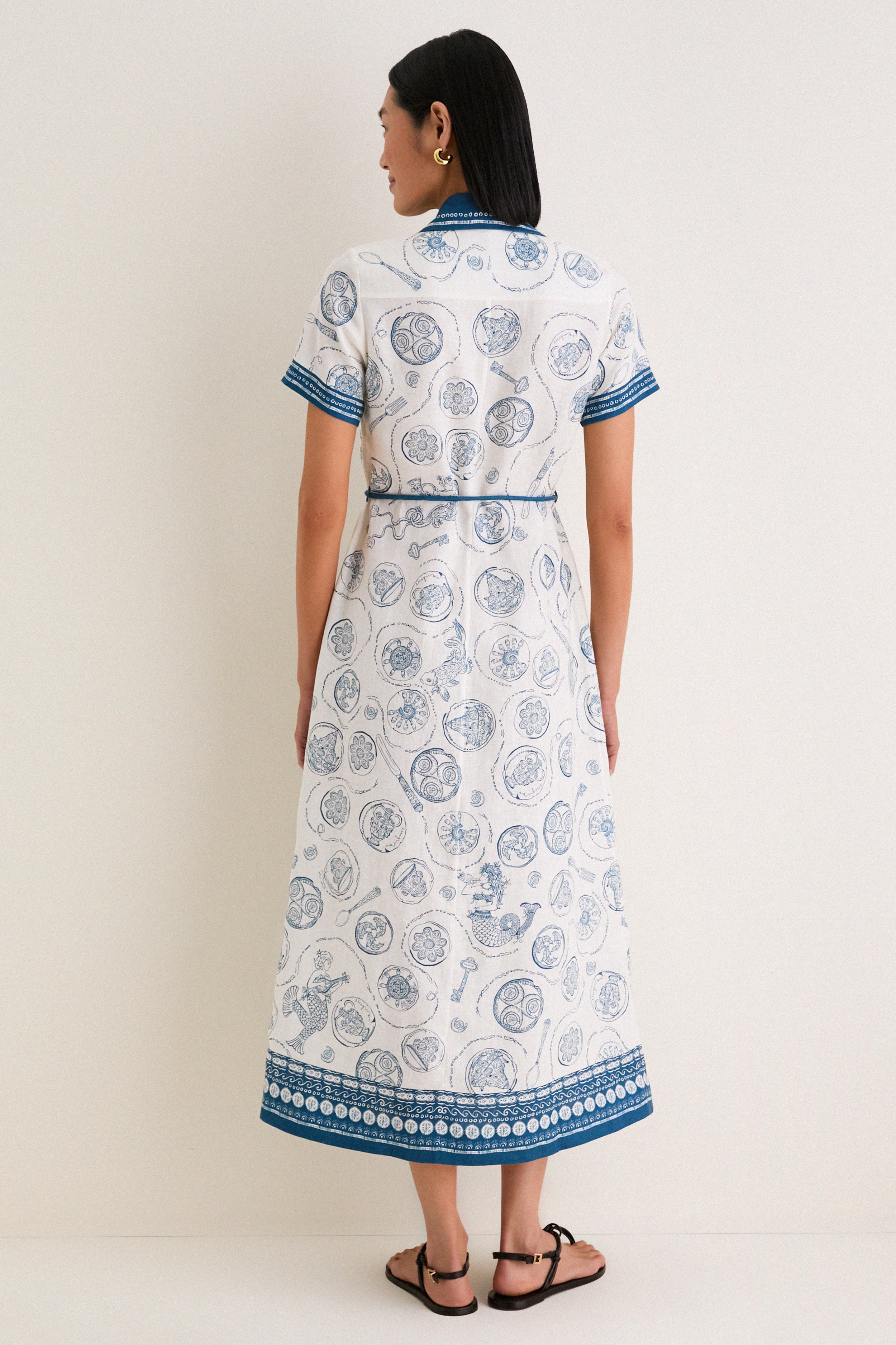 Ivory Lucky Shirt Dress