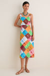 Multi Kaleidoscope Midi Dress