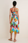 Multi Kaleidoscope Midi Dress