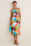 Multi Kaleidoscope Midi Dress