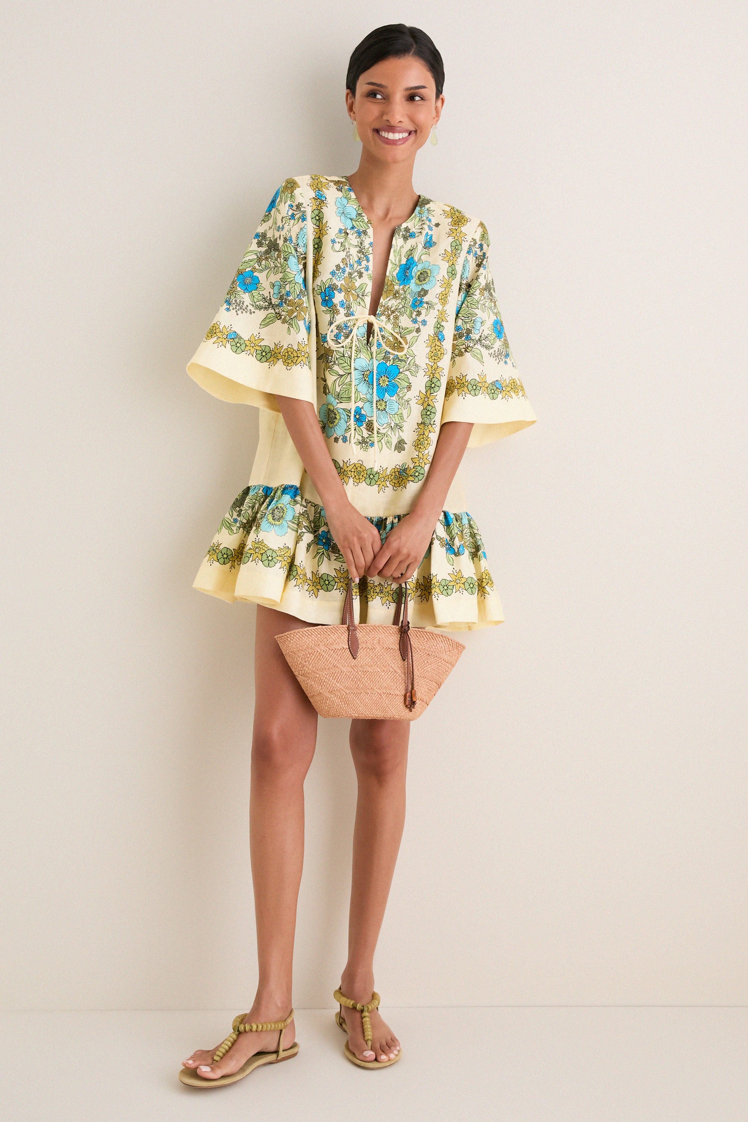 sophia linen short dress Sophia Linen Mini Dress - Sage