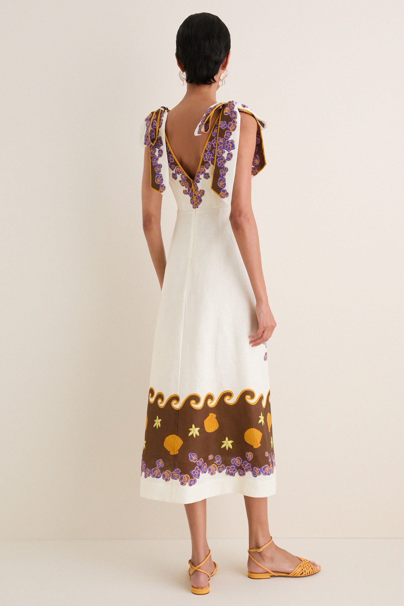 Cream Island Cove Ballet Day Dress