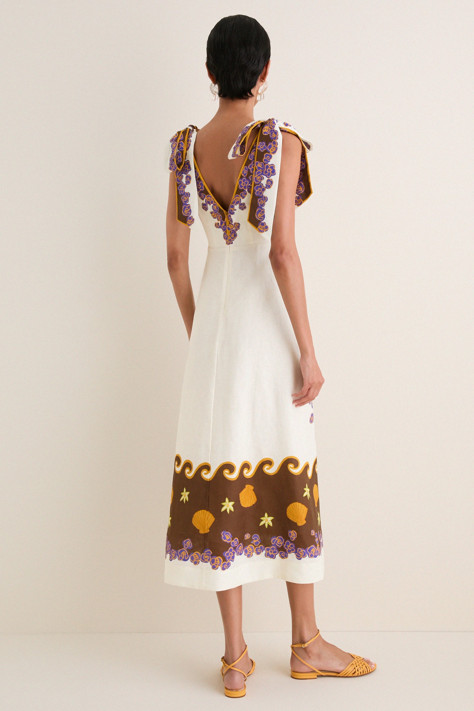 Cream Island Cove Ballet Day Dress