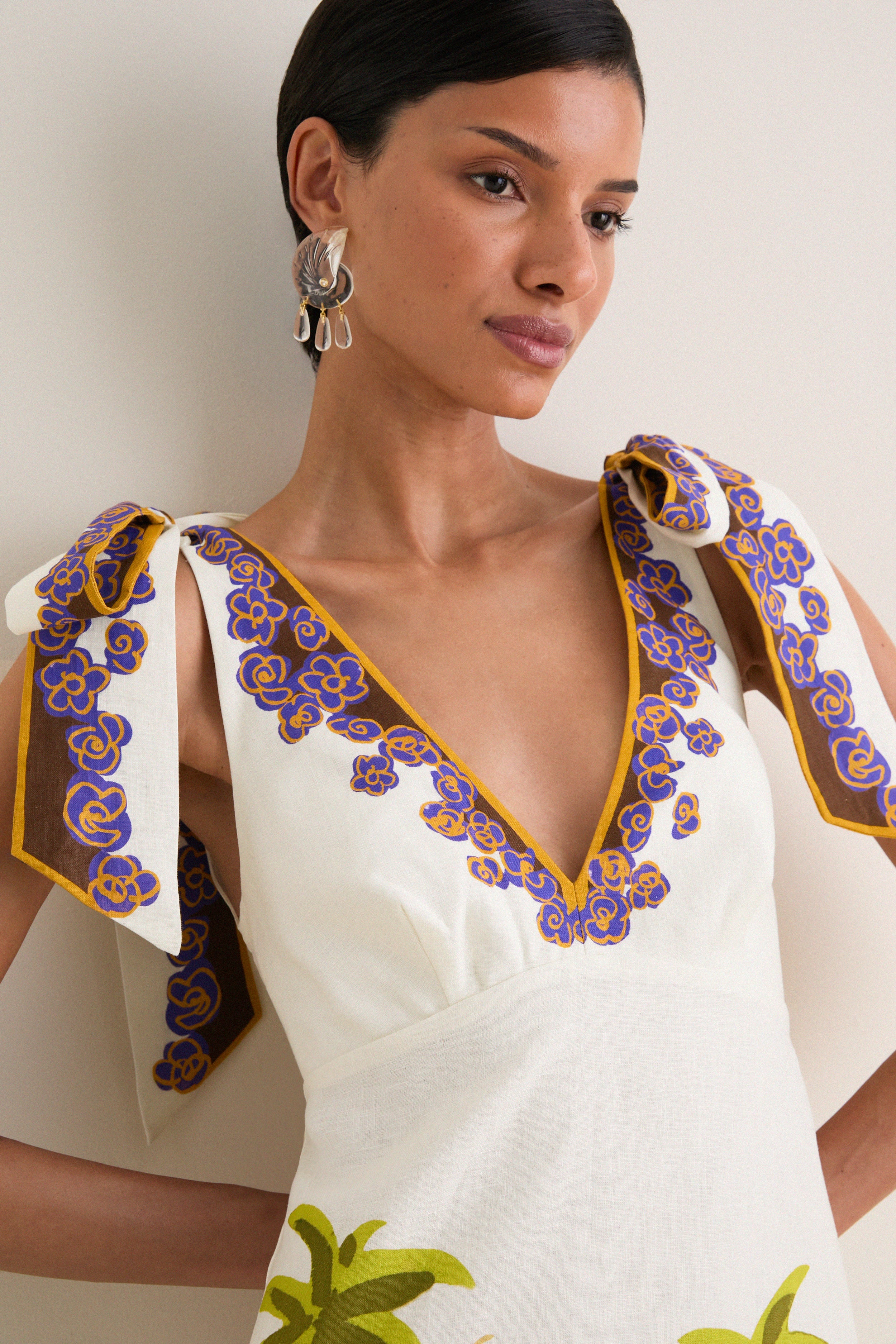 Cream Island Cove Ballet Day Dress