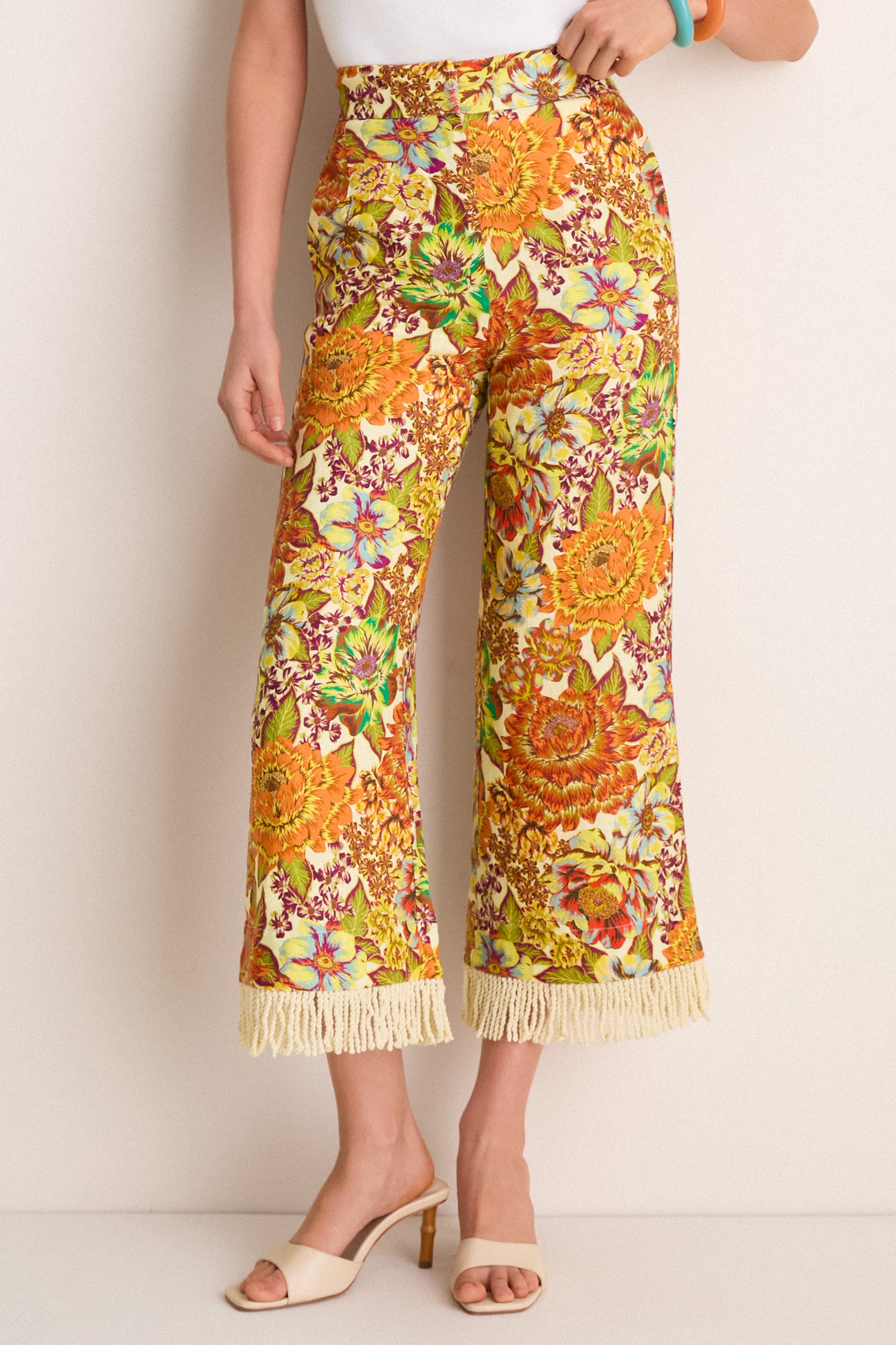 Multi Lana Flare Pants | Alemais