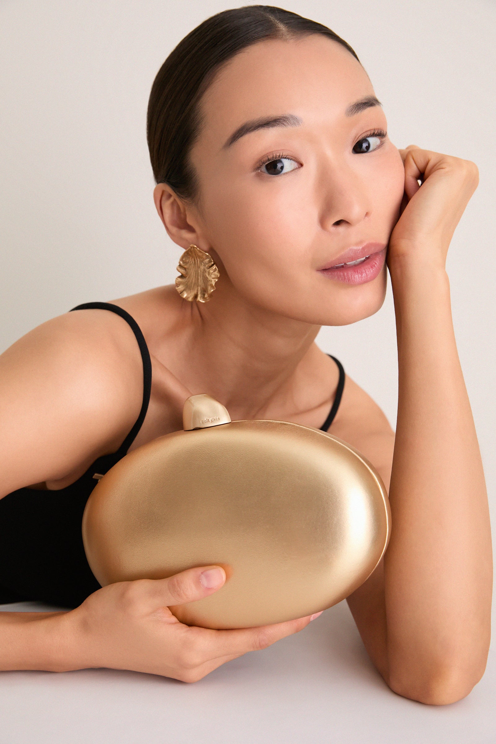 Brass Eviana Clutch