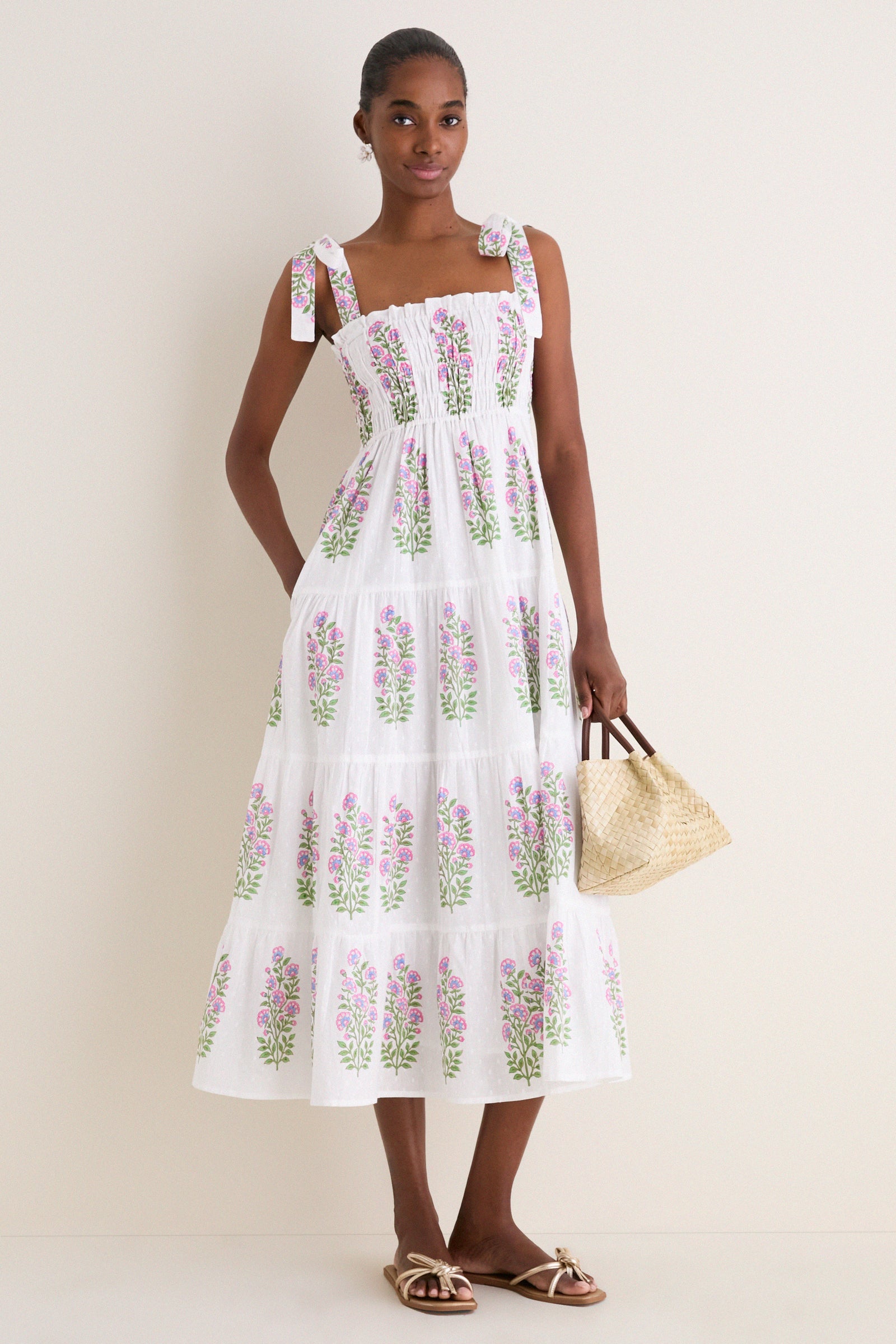 Gold Ruthie Bow Sandals