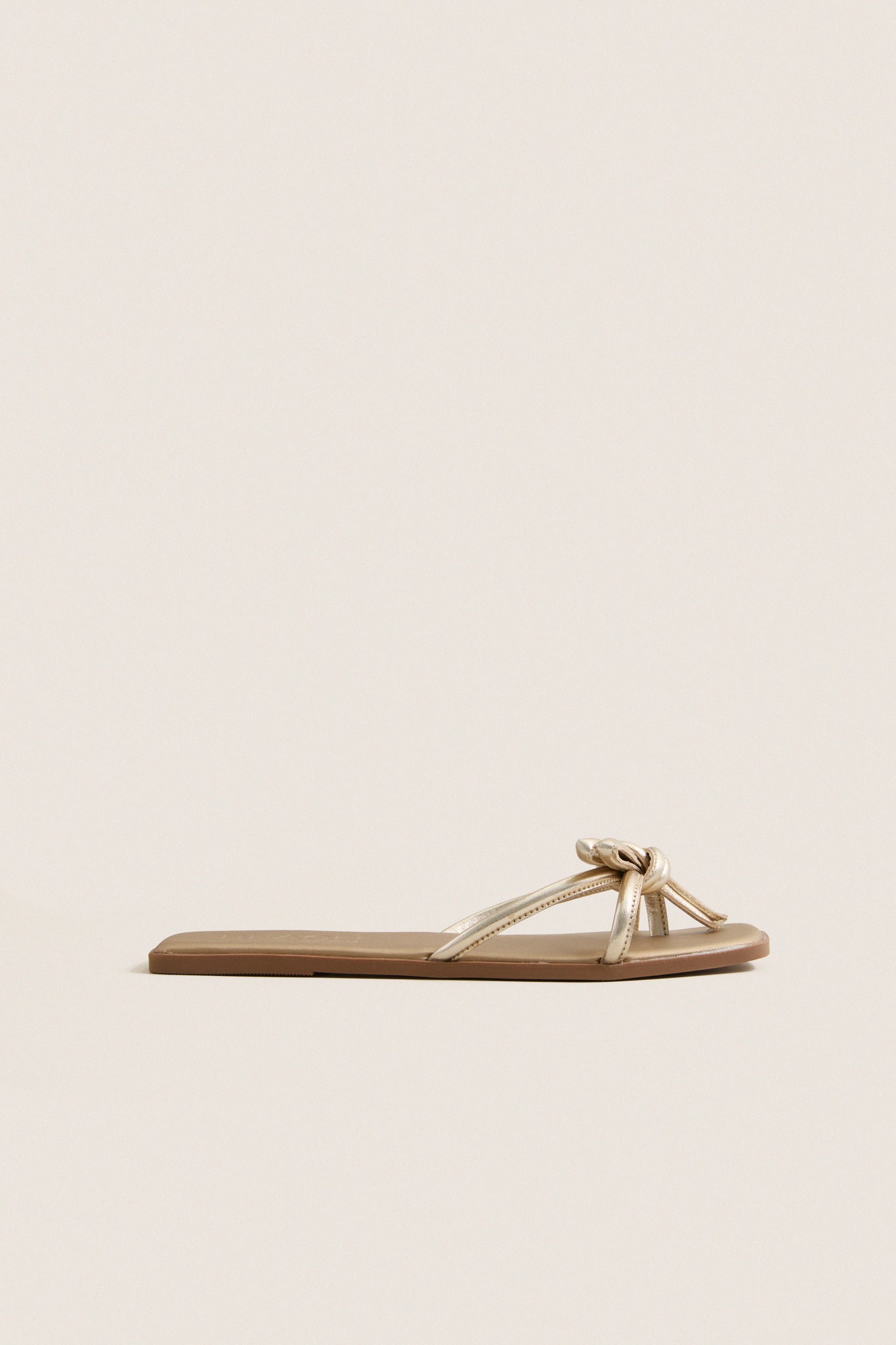 Gold Ruthie Bow Sandals