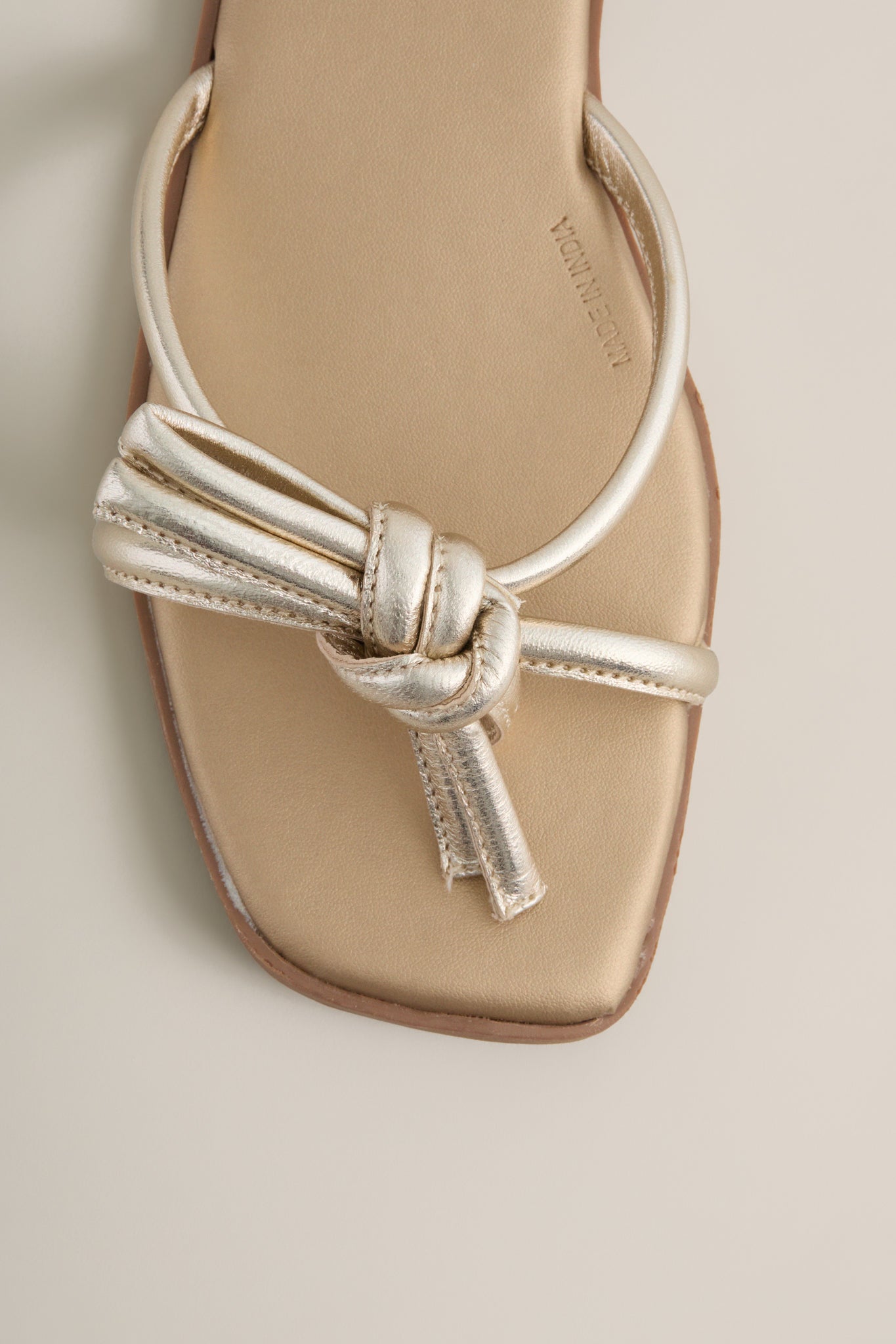 Gold Ruthie Bow Sandals