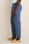 French Blue Slim Straight Fit Saturday Beach Pant