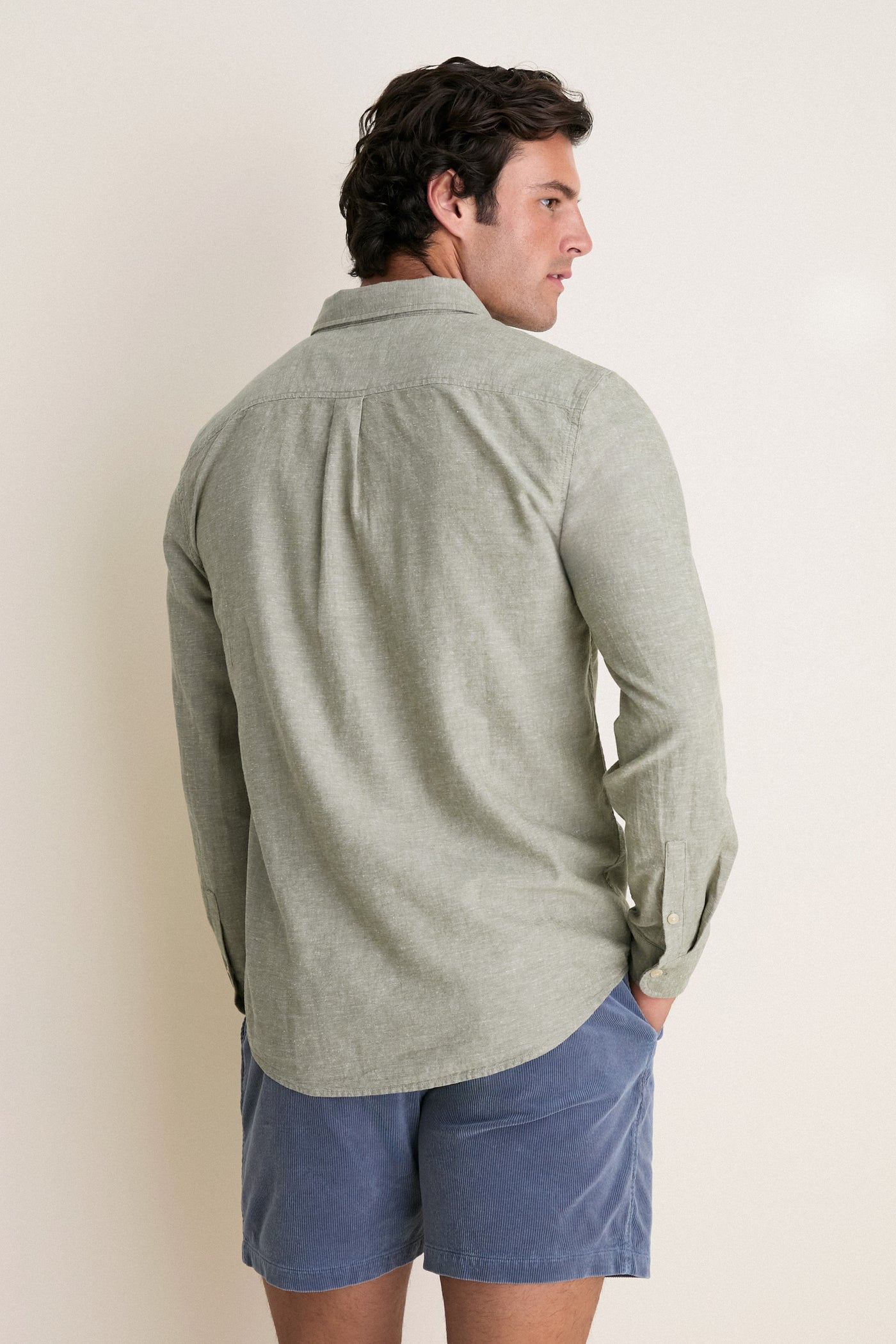 Olive Better-Than-Linen Shirt
