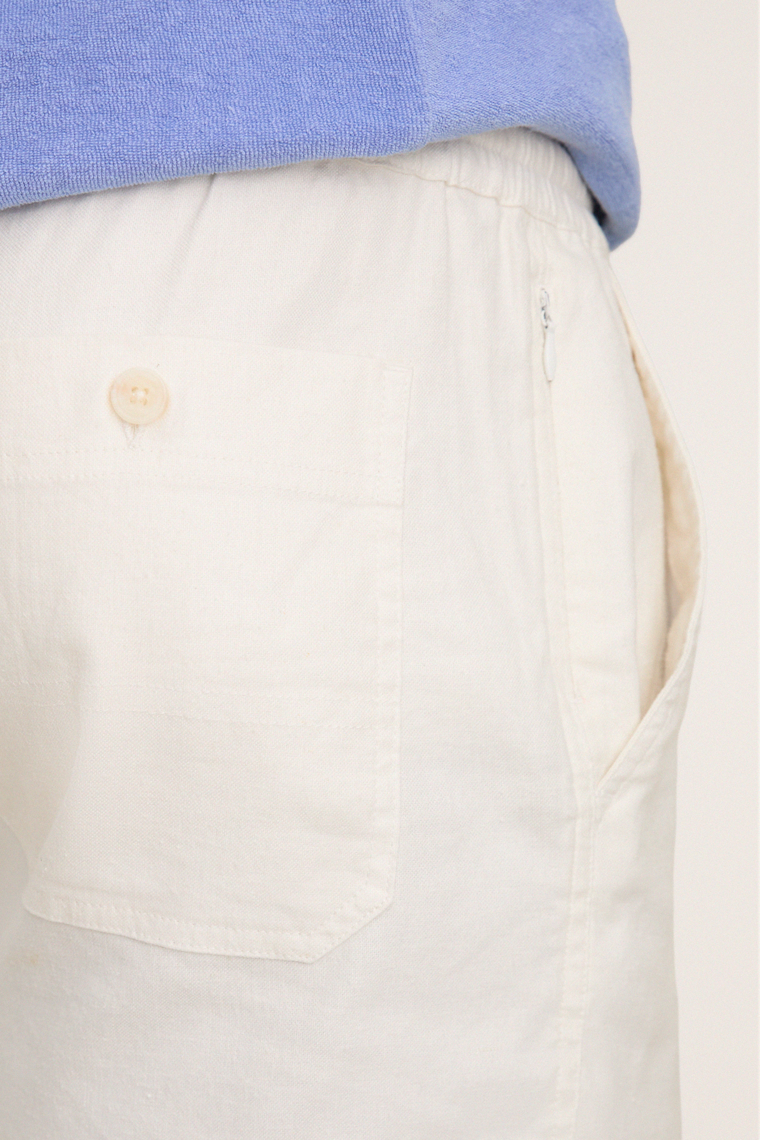 White Saturday Beach Short