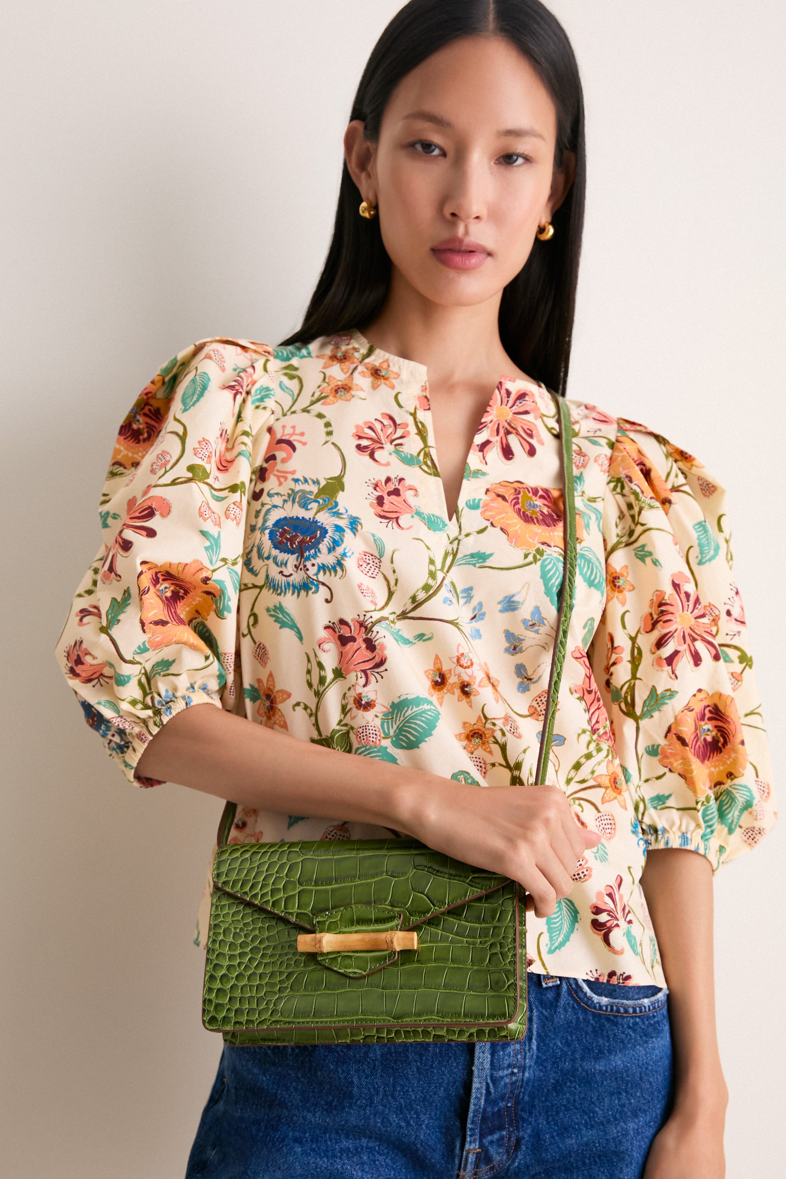 Moss Green Jackie Bag | Pamela Munson