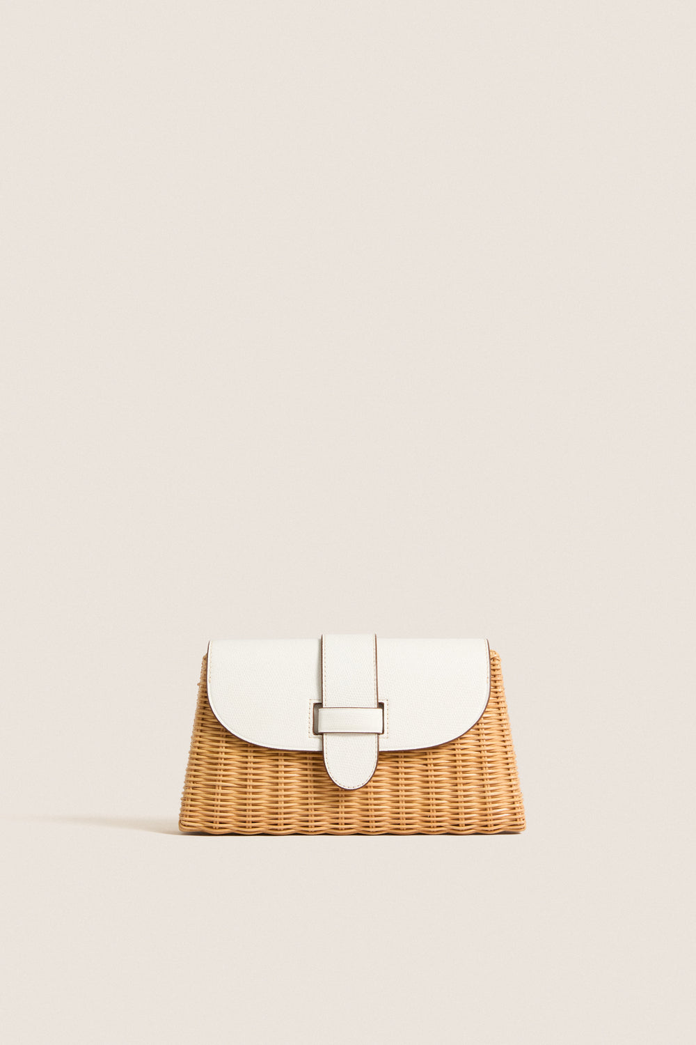 White Woven Lady Clutch